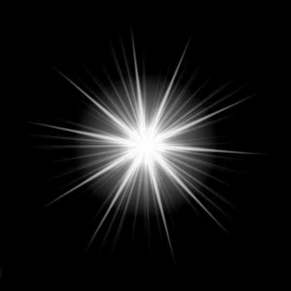 Estrela branca brilhante — Fotografia de Stock