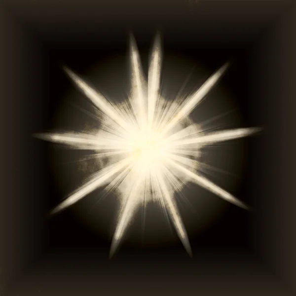 Witte stralende ster — Stockfoto