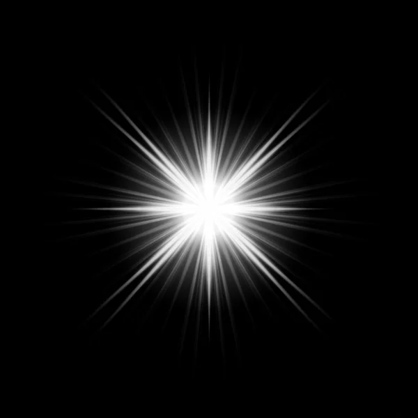 Белая сияющая звезда — стоковое фото