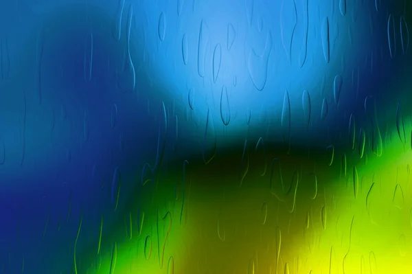 Verschwommener blauer Hintergrund mit Tropfen — Stockfoto