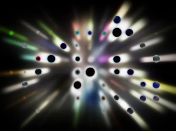Buracos negros e raios de luz — Fotografia de Stock
