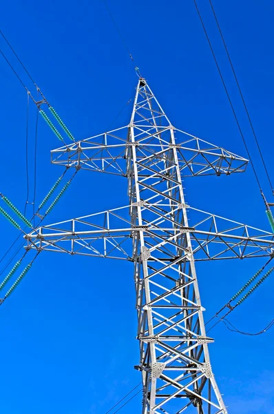 stock image Tower of a high voltage power line