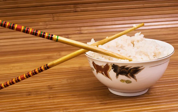 stock image Rice and chopsticks