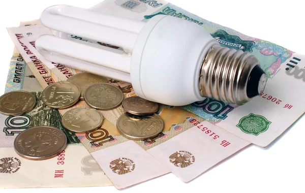 Lampada elettrica a risparmio energetico — Foto Stock