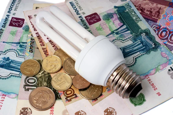 Elektrische energiebesparende lamp — Stockfoto
