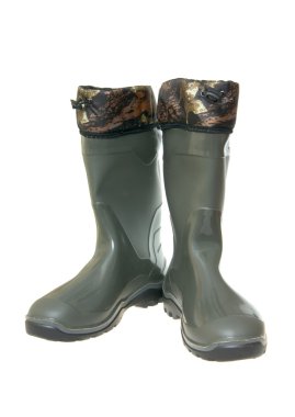 Protective rubber boots clipart