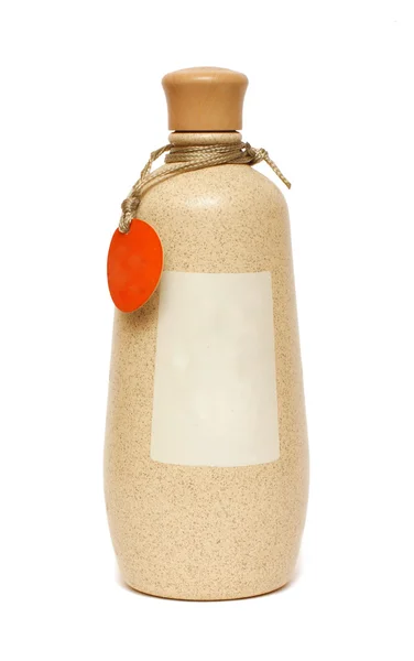 白い背景の上の粘土の瓶 — ストック写真