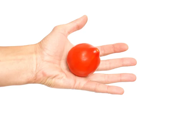 Pomodoro in una mano — Foto Stock