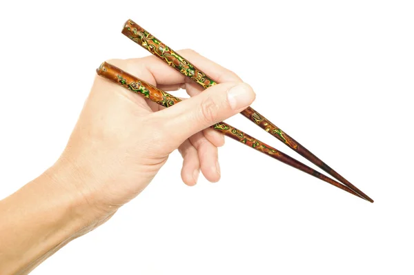 手中的筷子 — 图库照片