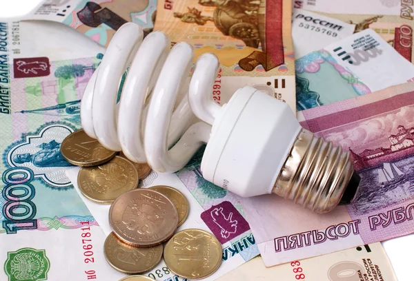 Elektromos energiatakarékos lámpa — Stock Fotó