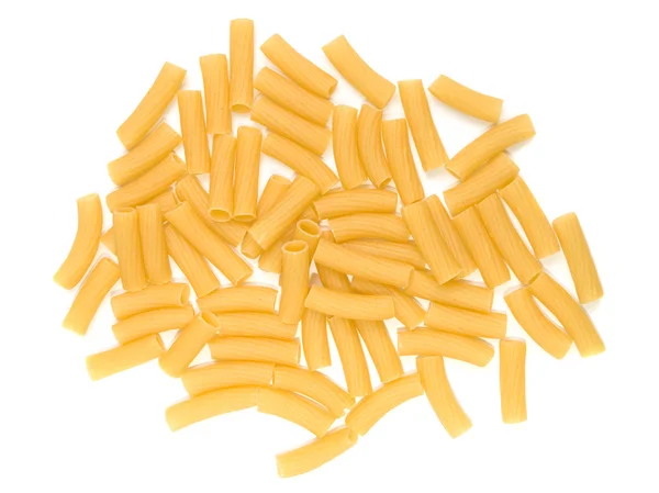 Macaroni sur fond blanc gros plan — Photo