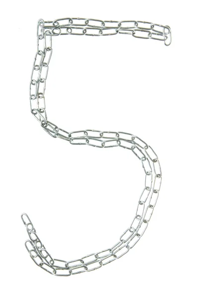 Figure 5 from a metal chain — Stock Photo, Image