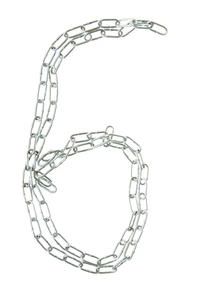 Figure 6 from a metal chain — Stock Photo, Image