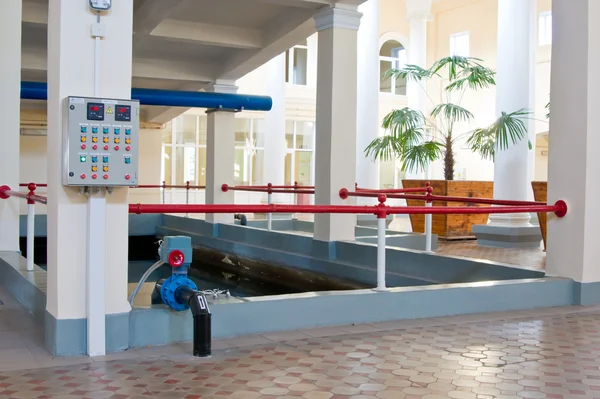 Piscina técnica para tratamento de água — Fotografia de Stock