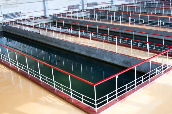 Tekniska pool för behandling av vatten — Stockfoto