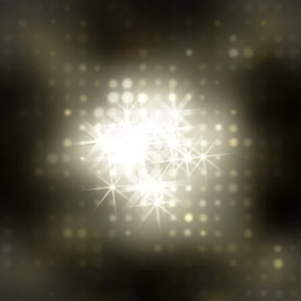 Balken van het zachte licht van ronde gaten en lichte sterren — Stockfoto