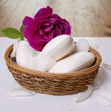 Soaps with rose clipart