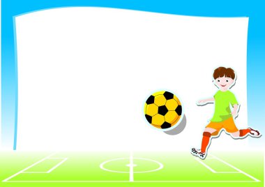 Background with football theme clipart