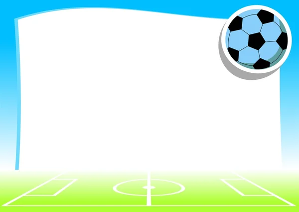 Fond vide avec thème football — Image vectorielle