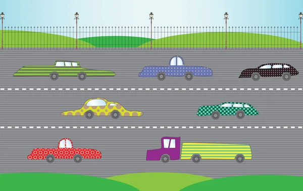 City road, vektör çizim