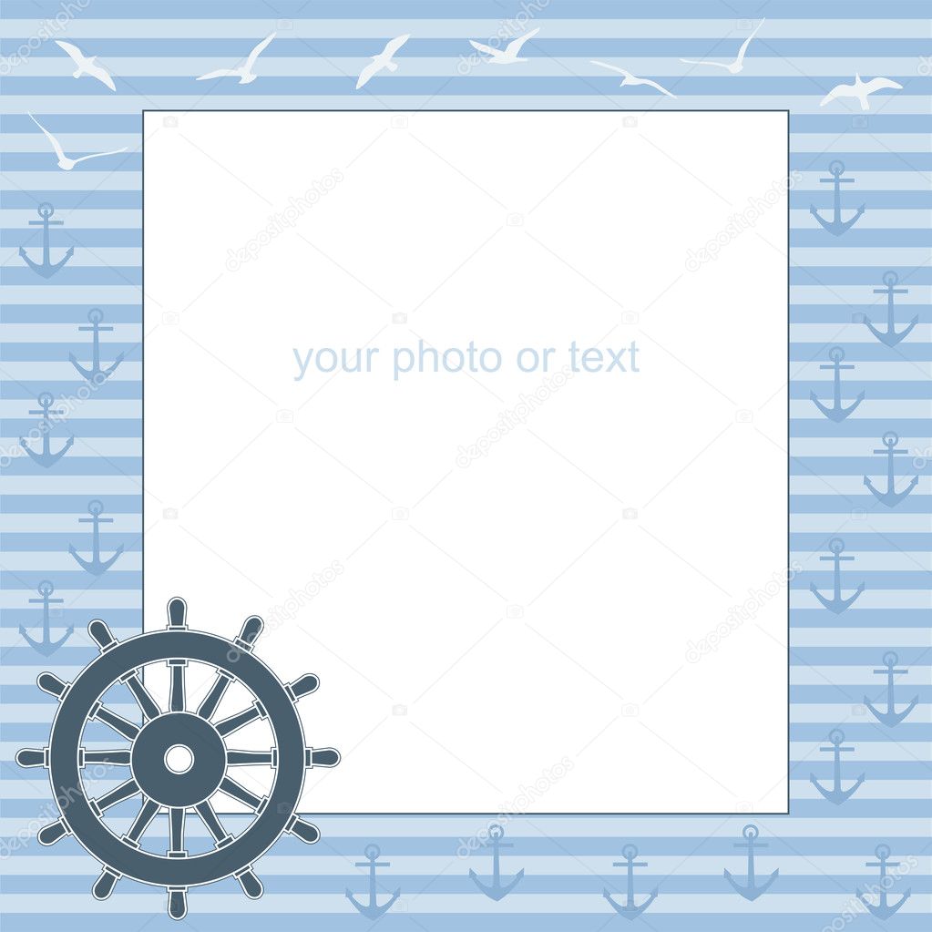 Frame for text or photo from the steering wheel