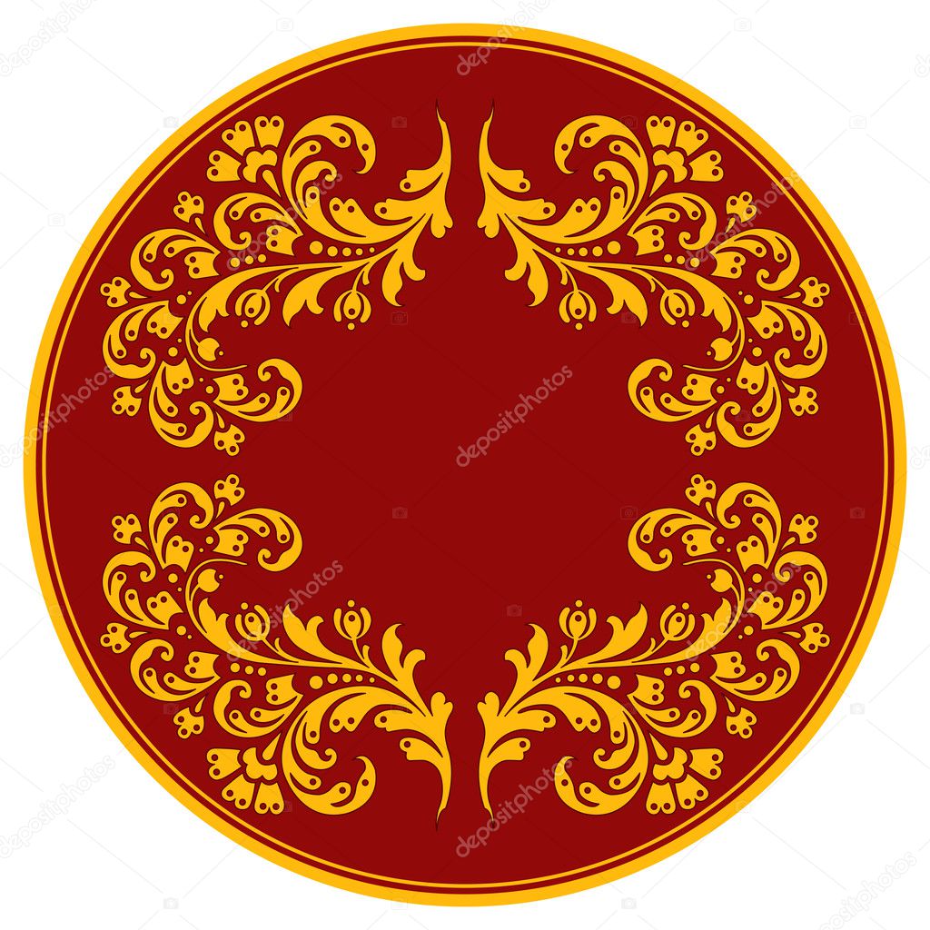 Decorative pattern in the circle