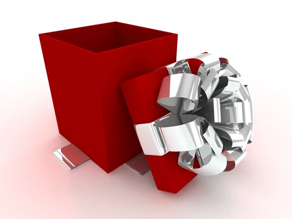 Geschenkbox. 3D-Bild. — Stockfoto