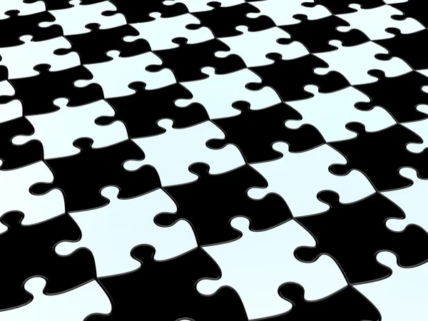 3D Checkered puzzle background — Stock Photo, Image