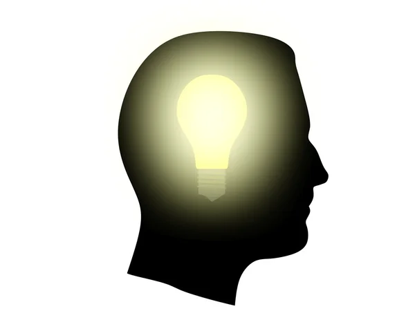 Huvudet lampa. — Stockfoto