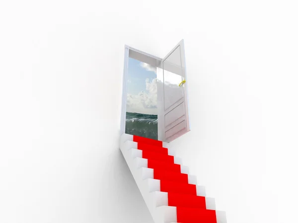 Escadaria para o oceano . — Fotografia de Stock