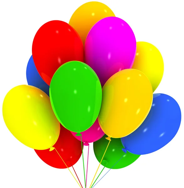 Ballonger. födelsedag och part dekoration. — Stockfoto