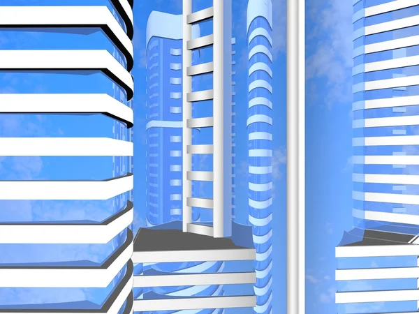 Moderne Hochhäuser — Stockfoto