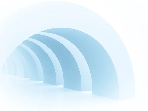 3d Abstract Architecture Tunnel Background — Stock Photo, Image