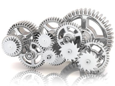 3d gears clipart