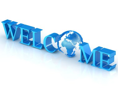 3d Welcome clipart