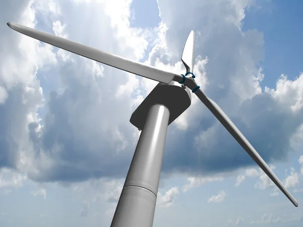 Windmühlen, erneuerbare Energien. — Stockfoto
