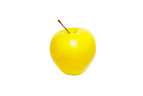 Yellow apple Isolated on white background — Stock Photo, Image