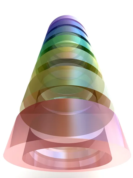 Un'illustrazione 3d di un modo colorato per l'infinito . — Foto Stock