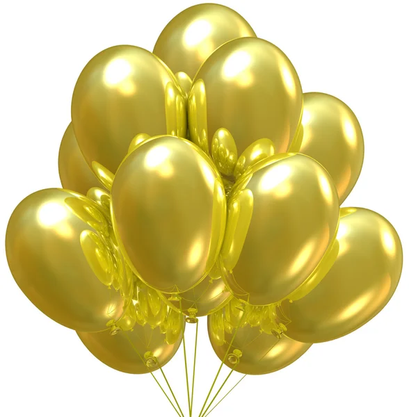 3D-ballonnen. verjaardag en partij decoratie. — Stockfoto