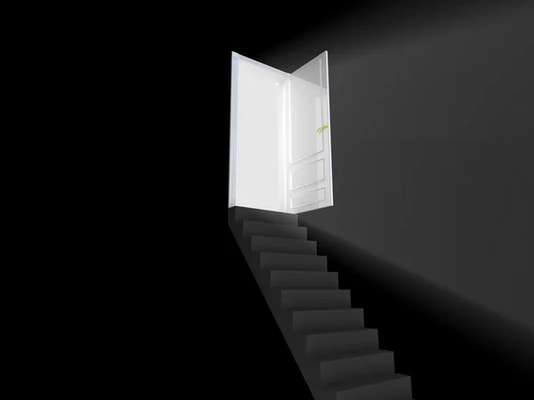 Escada para a luz . — Fotografia de Stock