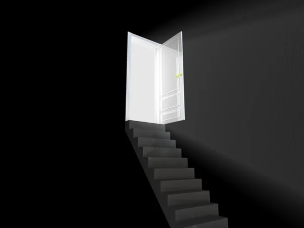 Treppe zum Licht. — Stockfoto