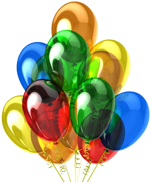 Balonlar. doğum günü ve parti dekorasyon. — Stok fotoğraf