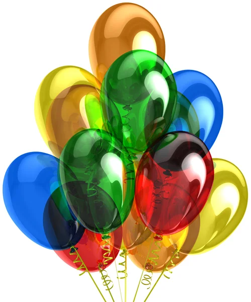 Balloons. Birthday and party decoration. — Stock Photo, Image