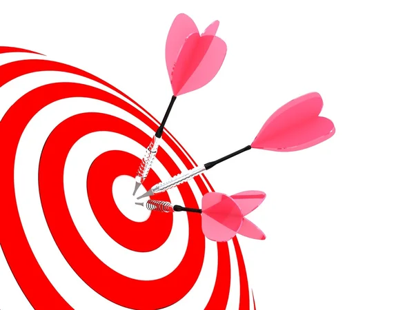 Target. Success concept. 3d illustration. — Stock Photo, Image