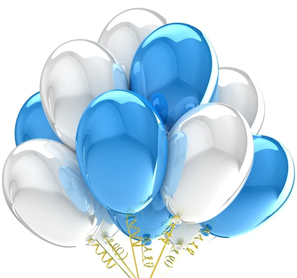 3D party léggömbök születésnapi dekoráció többszínű. — Stock Fotó