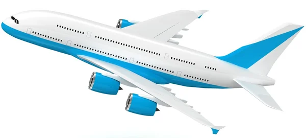 3D αεριωθούμενο επιβατηγό αεροσκάφος. — Φωτογραφία Αρχείου