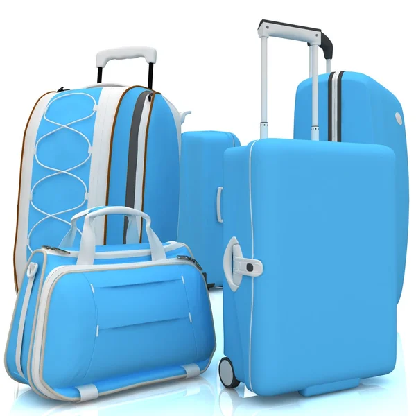 stock image Suitcases isolated on a white background.