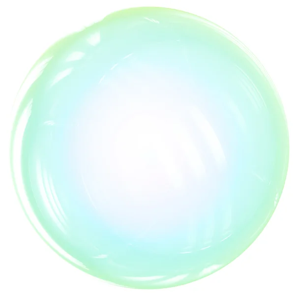 作为彩虹色的半透明的肥皂泡沫球。明确的领域概念。这是详细的 3d 渲染. — 图库照片