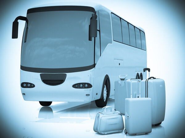 Bus and luggage