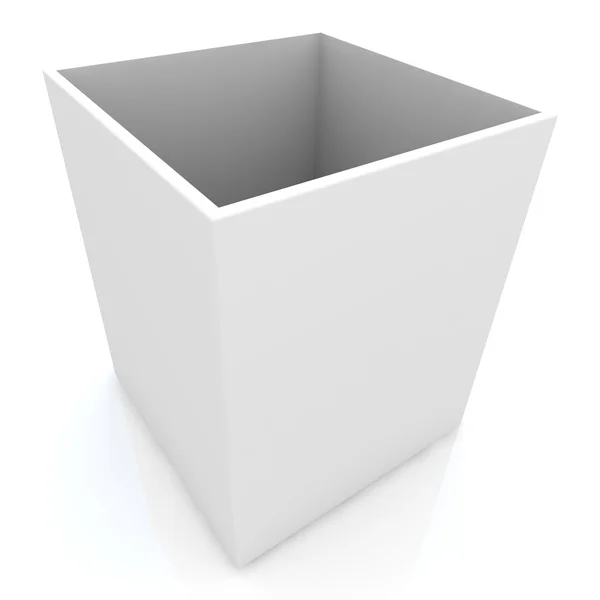 Caixa branca — Fotografia de Stock